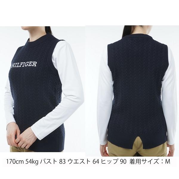 トミーヒルフィガー ゴルフ レディース ケーブルボトルネック ベスト TOMMY HILFIGER GOLF THLA348 | TOMMY HILFIGER GOLF | 05