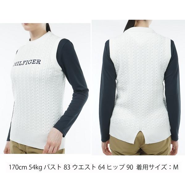 トミーヒルフィガー ゴルフ レディース ケーブルボトルネック ベスト TOMMY HILFIGER GOLF THLA348 | TOMMY HILFIGER GOLF | 06
