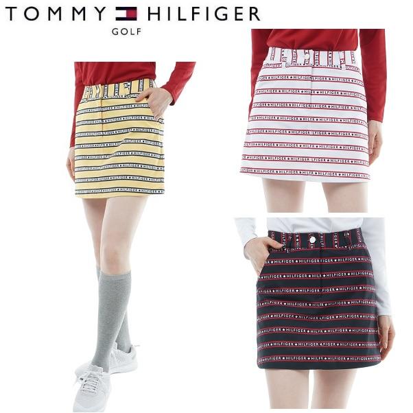 トミーヒルフィガー ゴルフ レディース ロゴストライプ スカート TOMMY HILFIGER GOLF THLA353 2023年秋冬モデル | TOMMY HILFIGER GOLF