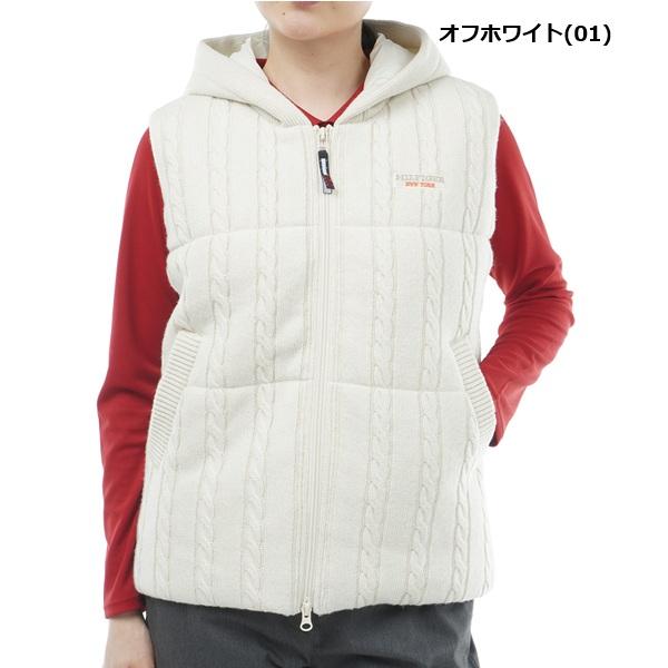 トミーヒルフィガー ゴルフ レディース ベスト ケーブルパテッド ベスト TOMMY HILFIGER GOLF THLA365 | TOMMY HILFIGER GOLF | 01