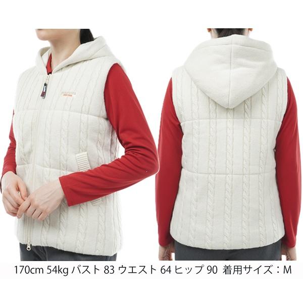 トミーヒルフィガー ゴルフ レディース ベスト ケーブルパテッド ベスト TOMMY HILFIGER GOLF THLA365 | TOMMY HILFIGER GOLF | 04