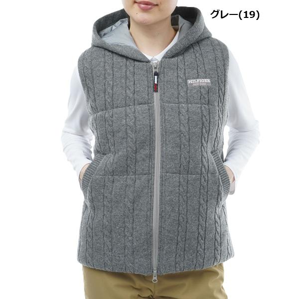 トミーヒルフィガー ゴルフ レディース ベスト ケーブルパテッド ベスト TOMMY HILFIGER GOLF THLA365 | TOMMY HILFIGER GOLF | 02