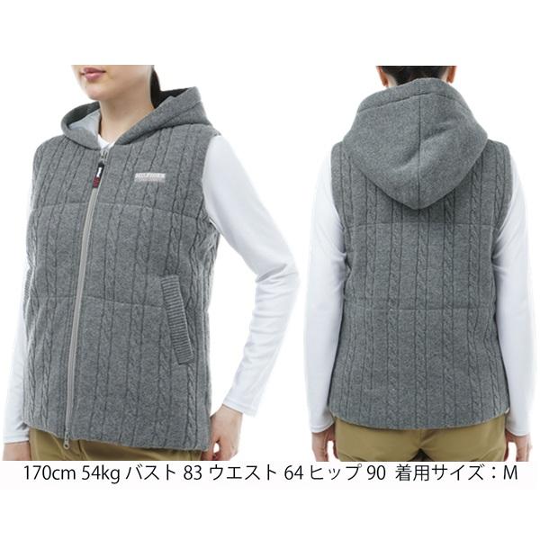 トミーヒルフィガー ゴルフ レディース ベスト ケーブルパテッド ベスト TOMMY HILFIGER GOLF THLA365 | TOMMY HILFIGER GOLF | 06