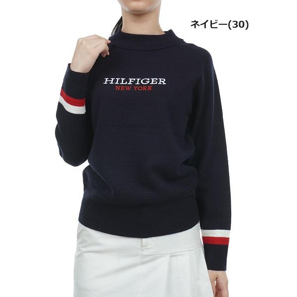 トミーヒルフィガー ゴルフ レディース バックフラッグ ボトルネックセーター TOMMY HILFIGER GOLF THLA367 | TOMMY HILFIGER GOLF | 02