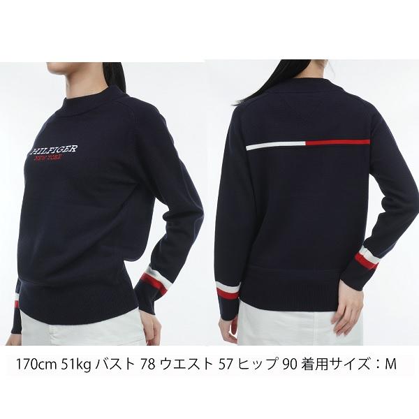 トミーヒルフィガー ゴルフ レディース バックフラッグ ボトルネックセーター TOMMY HILFIGER GOLF THLA367 | TOMMY HILFIGER GOLF | 06