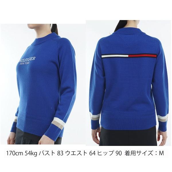 トミーヒルフィガー ゴルフ レディース バックフラッグ ボトルネックセーター TOMMY HILFIGER GOLF THLA367 | TOMMY HILFIGER GOLF | 07