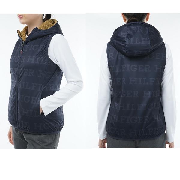 トミーヒルフィガー ゴルフ レディース リバーシブルボア フリースベスト TOMMY HILFIGER GOLF THLA374 2023年秋冬モデル | TOMMY HILFIGER GOLF | 12