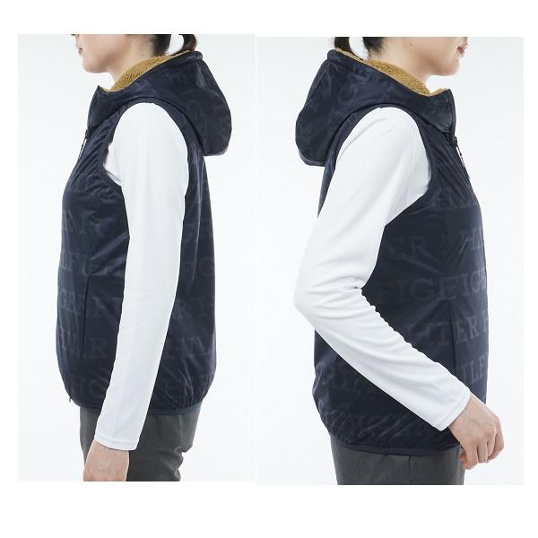 トミーヒルフィガー ゴルフ レディース リバーシブルボア フリースベスト TOMMY HILFIGER GOLF THLA374 2023年秋冬モデル | TOMMY HILFIGER GOLF | 13