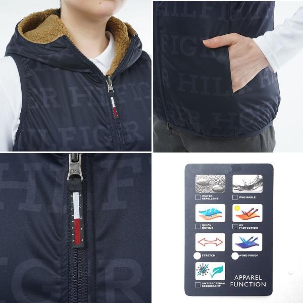 トミーヒルフィガー ゴルフ レディース リバーシブルボア フリースベスト TOMMY HILFIGER GOLF THLA374 2023年秋冬モデル | TOMMY HILFIGER GOLF | 14