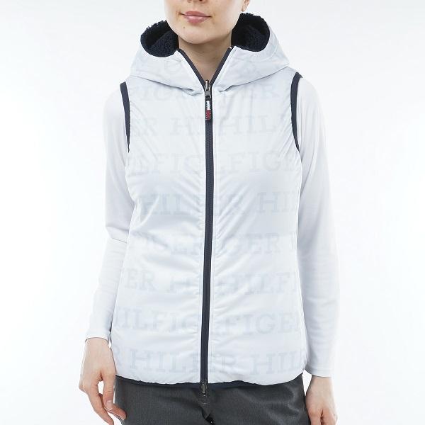 トミーヒルフィガー ゴルフ レディース リバーシブルボア フリースベスト TOMMY HILFIGER GOLF THLA374 2023年秋冬モデル | TOMMY HILFIGER GOLF | 04
