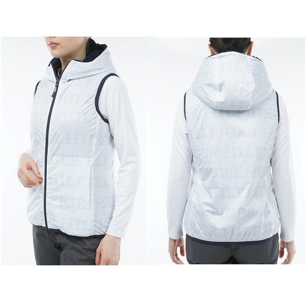 トミーヒルフィガー ゴルフ レディース リバーシブルボア フリースベスト TOMMY HILFIGER GOLF THLA374 2023年秋冬モデル | TOMMY HILFIGER GOLF | 05
