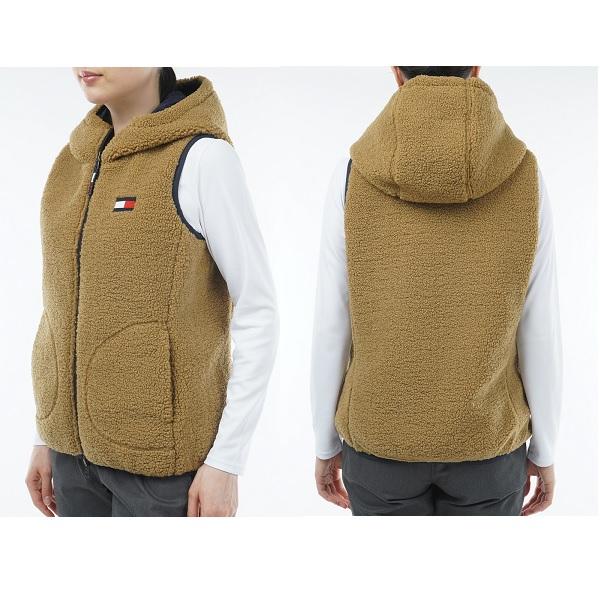 トミーヒルフィガー ゴルフ レディース リバーシブルボア フリースベスト TOMMY HILFIGER GOLF THLA374 2023年秋冬モデル | TOMMY HILFIGER GOLF | 08