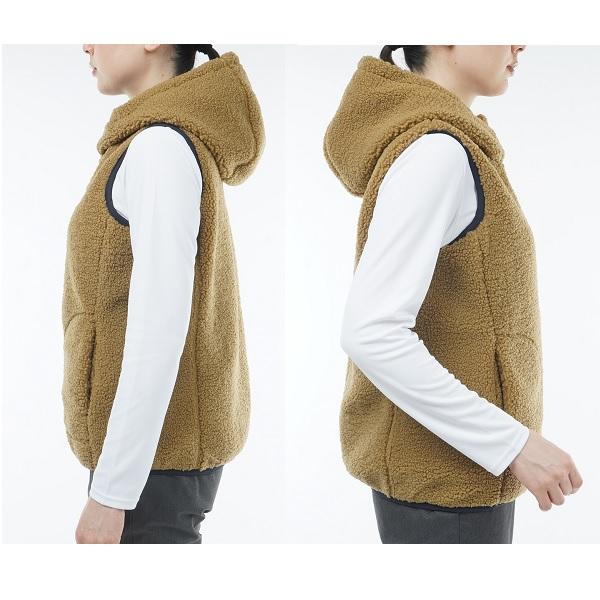 トミーヒルフィガー ゴルフ レディース リバーシブルボア フリースベスト TOMMY HILFIGER GOLF THLA374 2023年秋冬モデル | TOMMY HILFIGER GOLF | 09