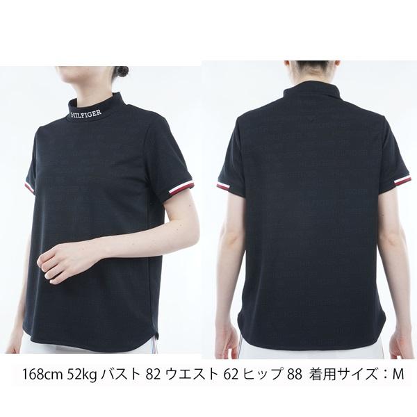 トミーヒルフィガー ゴルフ レディース エンボスロゴジャカード 半袖モックシャツ TOMMY HILFIGER GOLF THLA411 2024年春夏モデル | TOMMY HILFIGER GOLF | 06