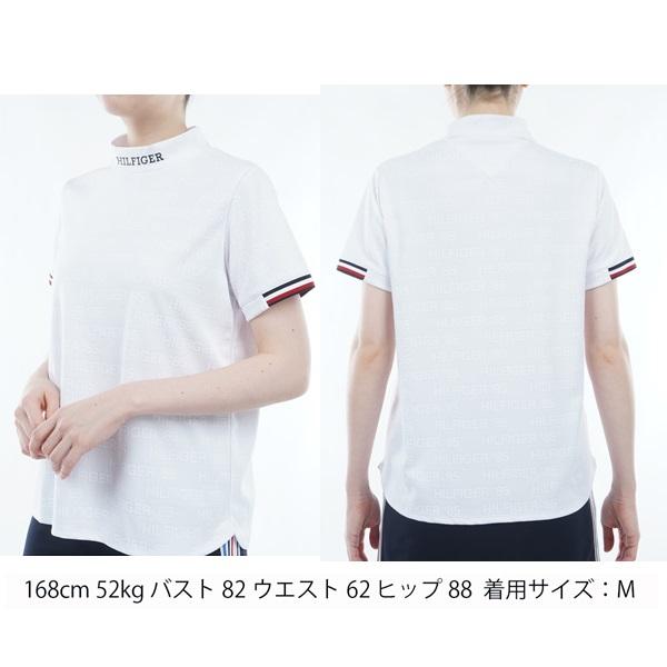 トミーヒルフィガー ゴルフ レディース エンボスロゴジャカード 半袖モックシャツ TOMMY HILFIGER GOLF THLA411 2024年春夏モデル | TOMMY HILFIGER GOLF | 08