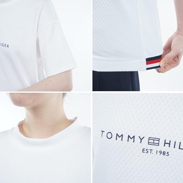 トミーヒルフィガー ゴルフ レディース リラックスフィット 半袖モックシャツ TOMMY HILFIGER GOLF THLA418 2024年春夏モデル｜spiralgolf2018｜09