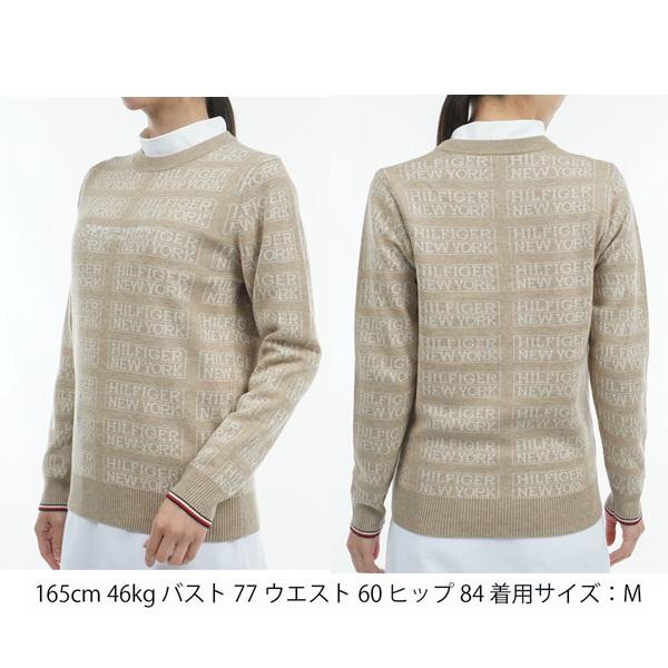 トミーヒルフィガー ゴルフ レディースモノグラムジャカード クル−ネックセ−タ− TOMMY HILFIGER GOLF THLA466 秋冬モデル | TOMMY HILFIGER GOLF | 07