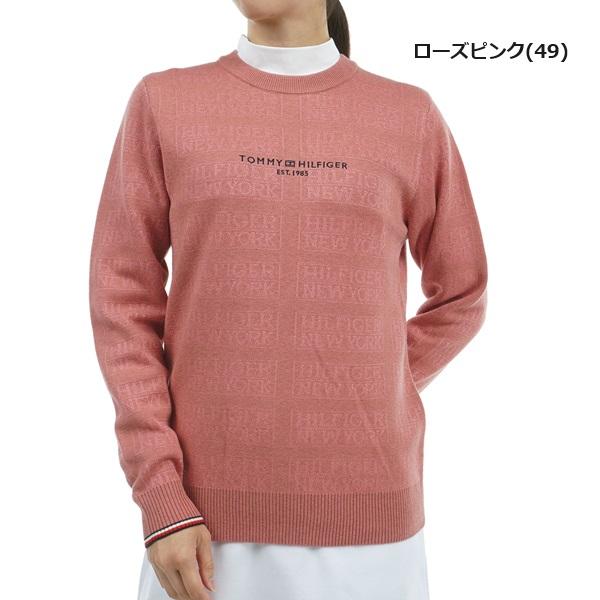 トミーヒルフィガー ゴルフ レディースモノグラムジャカード クル−ネックセ−タ− TOMMY HILFIGER GOLF THLA466 秋冬モデル | TOMMY HILFIGER GOLF | 04