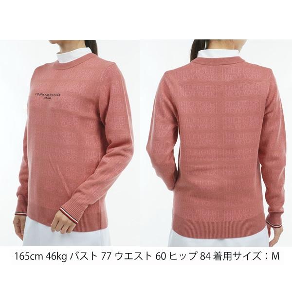 トミーヒルフィガー ゴルフ レディースモノグラムジャカード クル−ネックセ−タ− TOMMY HILFIGER GOLF THLA466 2024年秋冬モデル | TOMMY HILFIGER GOLF | 08