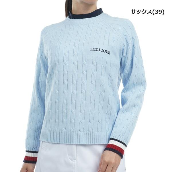 トミーヒルフィガー ゴルフ レディースケ−ブル クル−ネックセーター TOMMY HILFIGER GOLF THLA478 2024年秋冬モデル | TOMMY HILFIGER GOLF | 03