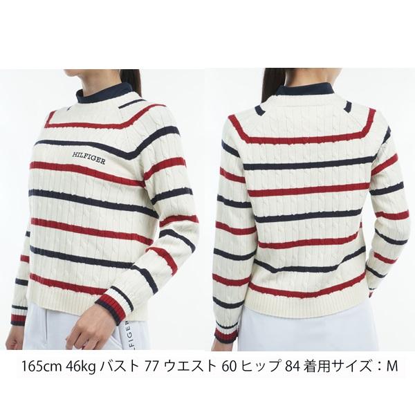 トミーヒルフィガー ゴルフ レディースケ−ブル クル−ネックセーター TOMMY HILFIGER GOLF THLA478 2024年秋冬モデル | TOMMY HILFIGER GOLF | 06