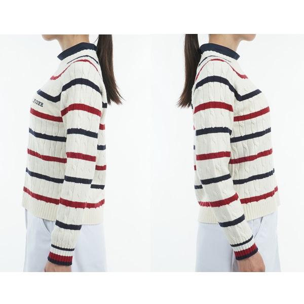 トミーヒルフィガー ゴルフ レディースケ−ブル クル−ネックセーター TOMMY HILFIGER GOLF THLA478 2024年秋冬モデル | TOMMY HILFIGER GOLF | 07