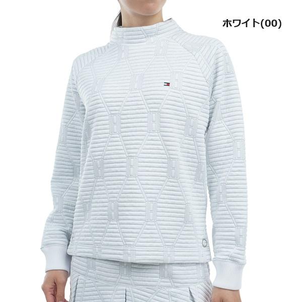 トミーヒルフィガー ゴルフ レディース スケルトンフラッグ キルトジャカード プルオーバー TOMMY HILFIGER GOLF THLA482 秋冬モデル | TOMMY HILFIGER GOLF | 01
