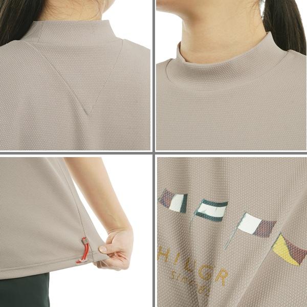 トミーヒルフィガー ゴルフレディース マルチフラッグ リラックス半袖モックネックシャツ TOMMY HILFIGER  THLA501 2025年春夏モデル | TOMMY HILFIGER GOLF | 09
