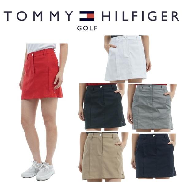 トミーヒルフィガー ゴルフレディース バックプリント ツイルスカート TOMMY HILFIGER  THLA514 2025年春夏モデル | TOMMY HILFIGER GOLF