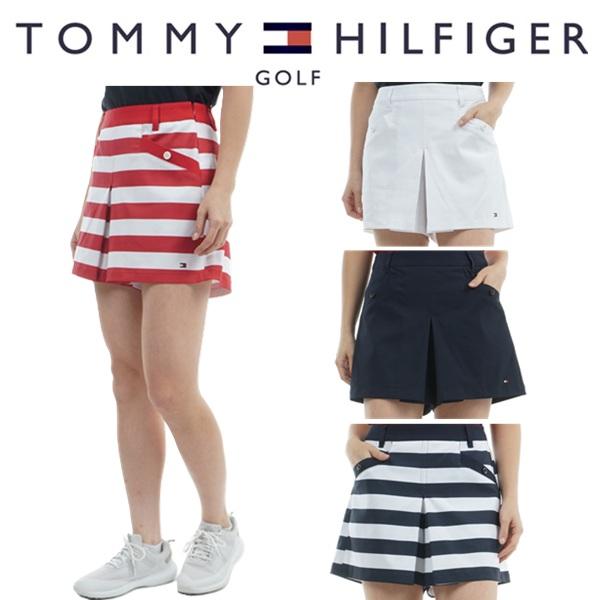 トミーヒルフィガー ゴルフレディース ボックスプリーツ マリンキュロット TOMMY HILFIGER  THLA518 2025年春夏モデル | TOMMY HILFIGER GOLF