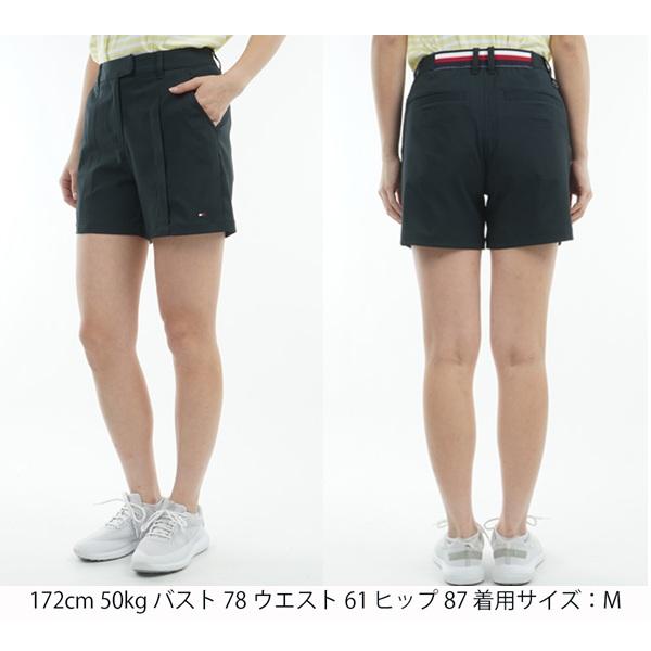トミーヒルフィガー ゴルフレディース フロントタックツイル ショートパンツ TOMMY HILFIGER  THLA519 2025年春夏モデル | TOMMY HILFIGER GOLF | 08