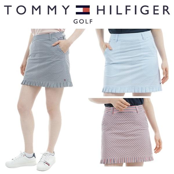 トミーヒルフィガー ゴルフレディース ストライプ ミニフリルスカート TOMMY HILFIGER  THLA525 2025年春夏モデル | TOMMY HILFIGER GOLF