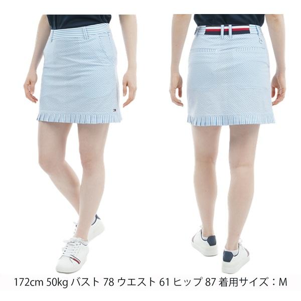 トミーヒルフィガー ゴルフレディース ストライプ ミニフリルスカート TOMMY HILFIGER  THLA525 2025年春夏モデル | TOMMY HILFIGER GOLF | 04