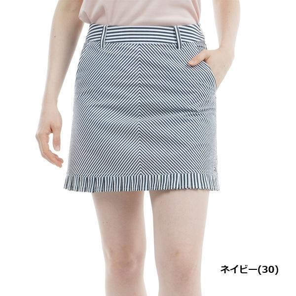 トミーヒルフィガー ゴルフレディース ストライプ ミニフリルスカート TOMMY HILFIGER  THLA525 2025年春夏モデル | TOMMY HILFIGER GOLF | 01