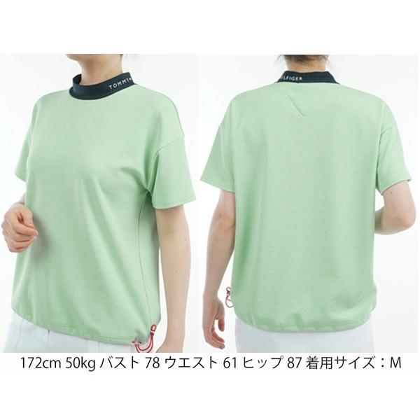トミーヒルフィガー ゴルフレディース ジャカードリラックス 半袖モックネックシャツ TOMMY HILFIGER  THLA529 2025年春夏モデル | TOMMY HILFIGER GOLF | 10