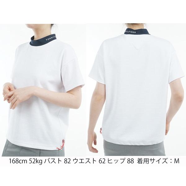 トミーヒルフィガー ゴルフレディース ジャカードリラックス 半袖モックネックシャツ TOMMY HILFIGER  THLA529 2025年春夏モデル | TOMMY HILFIGER GOLF | 05