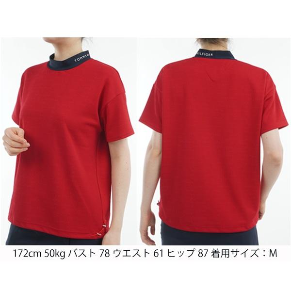 トミーヒルフィガー ゴルフレディース ジャカードリラックス 半袖モックネックシャツ TOMMY HILFIGER  THLA529 2025年春夏モデル | TOMMY HILFIGER GOLF | 07