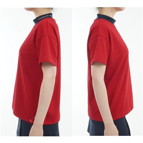 トミーヒルフィガー ゴルフレディース ジャカードリラックス 半袖モックネックシャツ TOMMY HILFIGER  THLA529 2025年春夏モデル | TOMMY HILFIGER GOLF | 08