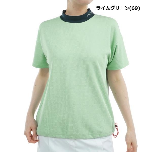 トミーヒルフィガー ゴルフレディース ジャカードリラックス 半袖モックネックシャツ TOMMY HILFIGER  THLA529 2025年春夏モデル | TOMMY HILFIGER GOLF | 04