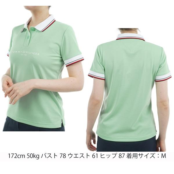トミーヒルフィガー ゴルフレディース フロントロゴ ホワイトカラー半袖ポロシャツ TOMMY HILFIGER  THLA531 2025年春夏モデル | TOMMY HILFIGER GOLF | 12