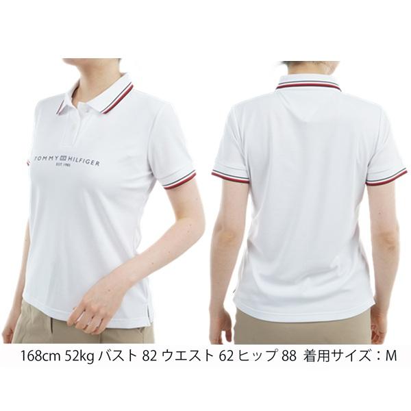 トミーヒルフィガー ゴルフレディース フロントロゴ ホワイトカラー半袖ポロシャツ TOMMY HILFIGER  THLA531 2025年春夏モデル | TOMMY HILFIGER GOLF | 06