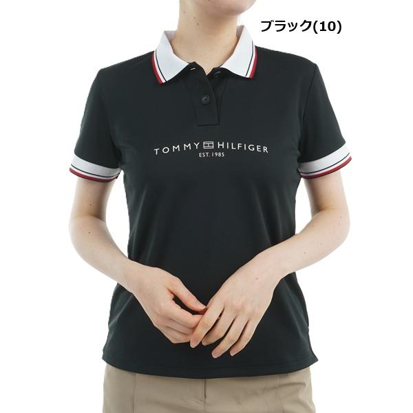 トミーヒルフィガー ゴルフレディース フロントロゴ ホワイトカラー半袖ポロシャツ TOMMY HILFIGER  THLA531 2025年春夏モデル | TOMMY HILFIGER GOLF | 02