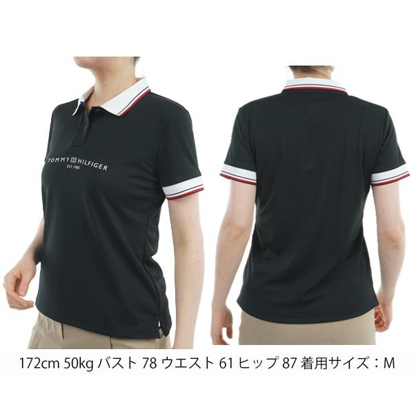 トミーヒルフィガー ゴルフレディース フロントロゴ ホワイトカラー半袖ポロシャツ TOMMY HILFIGER  THLA531 2025年春夏モデル | TOMMY HILFIGER GOLF | 07