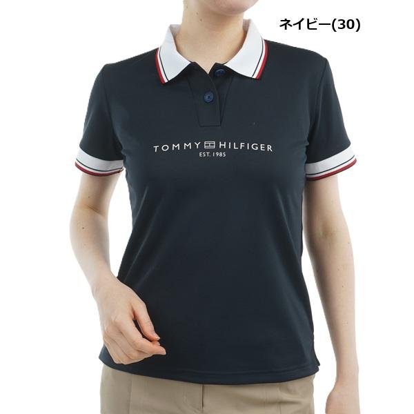 トミーヒルフィガー ゴルフレディース フロントロゴ ホワイトカラー半袖ポロシャツ TOMMY HILFIGER  THLA531 2025年春夏モデル | TOMMY HILFIGER GOLF | 03