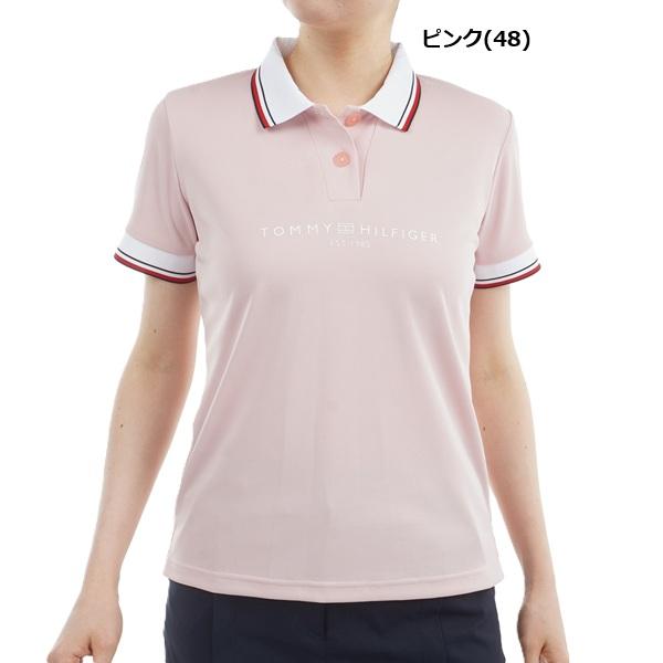 トミーヒルフィガー ゴルフレディース フロントロゴ ホワイトカラー半袖ポロシャツ TOMMY HILFIGER  THLA531 2025年春夏モデル | TOMMY HILFIGER GOLF | 04