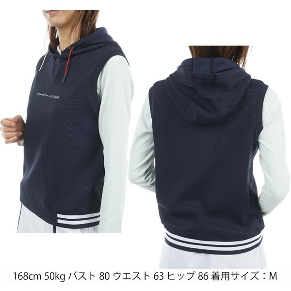 トミーヒルフィガー ゴルフ レディース ワッフル スウェットフーディーベスト TOMMY HILFIGER GOLF THLA551 2025年秋冬モデル | TOMMY HILFIGER GOLF | 05