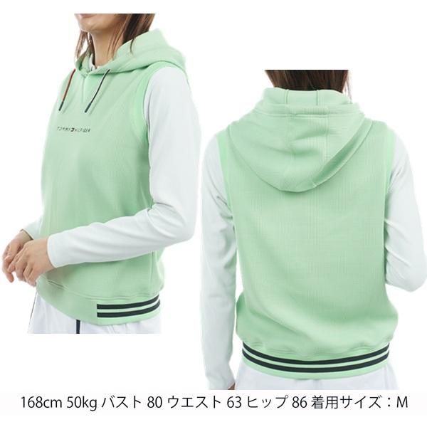 トミーヒルフィガー ゴルフ レディース ワッフル スウェットフーディーベスト TOMMY HILFIGER GOLF THLA551 2025年秋冬モデル | TOMMY HILFIGER GOLF | 06