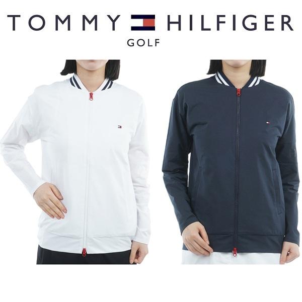 トミーヒルフィガー ゴルフ レディース 袖エンボスロゴ スウェットジャケット TOMMY HILFIGER GOLF THLA558 2025秋冬モデル | TOMMY HILFIGER GOLF