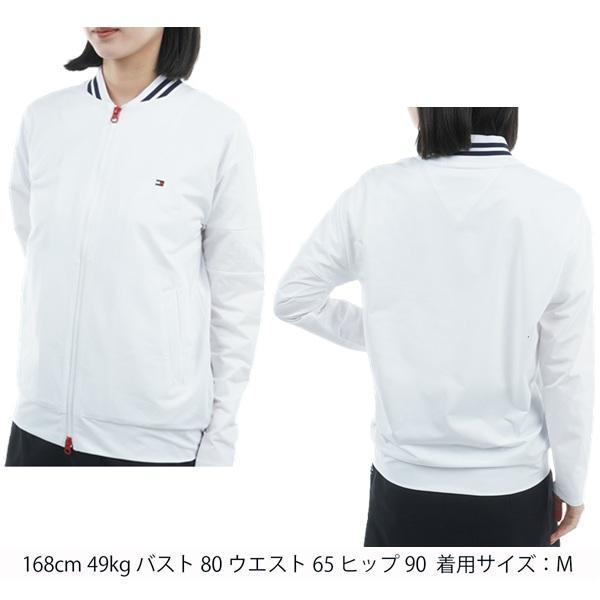 トミーヒルフィガー ゴルフ レディース 袖エンボスロゴ スウェットジャケット TOMMY HILFIGER GOLF THLA558 2025秋冬モデル | TOMMY HILFIGER GOLF | 03