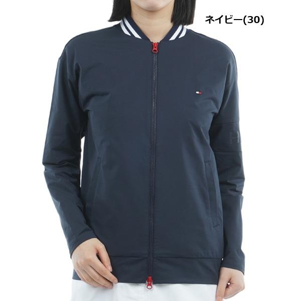 トミーヒルフィガー ゴルフ レディース 袖エンボスロゴ スウェットジャケット TOMMY HILFIGER GOLF THLA558 2025秋冬モデル | TOMMY HILFIGER GOLF | 02